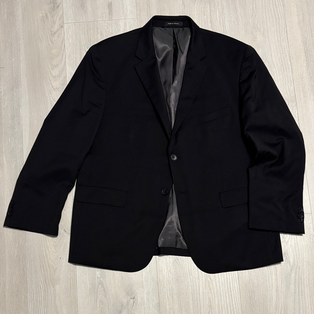 🔥BUNDLESALE Men’s 46S Kenneth Cole Awearness Slim Fit Elegant Wool Black Blazer